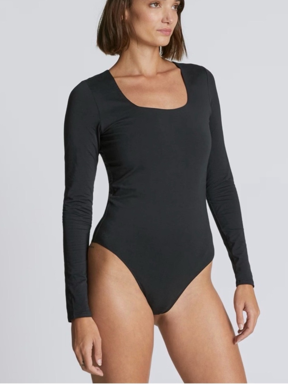 Everlane Black Long Sleeve Bodysuit